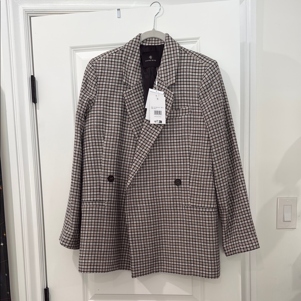 Anine Bing- Small Blazer NWT- Houndstooth